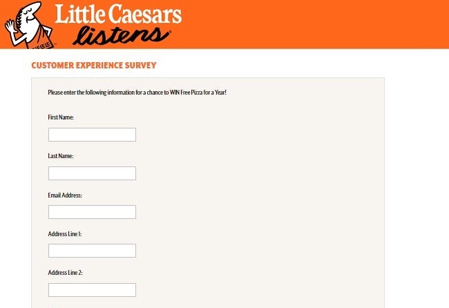 littlecaesarslistens.com survey sweepstakes entry image