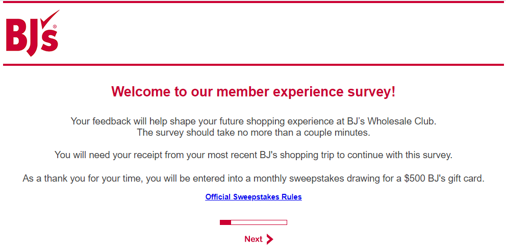 bj's customer satisfaction survey image