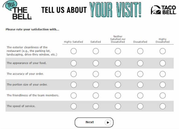tell the bell survey questions image
